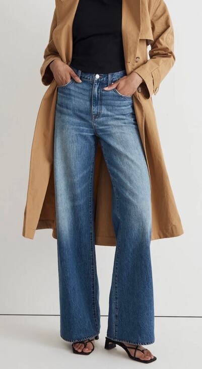 Madewell Denim - Madewell Superwide-Leg Jeans in Fannin Wash Rigid sz. 26